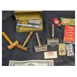Vintage Razors w Assorted Blades +