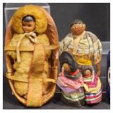 Seminole Skookum Doll Family & Pappose