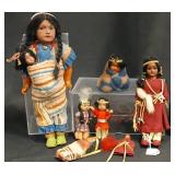Vintage Native American Skookum Souvenir Dolls