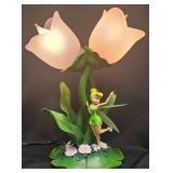 Vintage Disney Tinkerbell Garden Flower Lamp