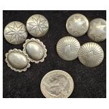 4 Pairs Sterling Silver Native Designed Earrings