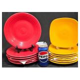 Fiesta Lunch Plates - Scarlet & Yellow