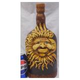 Handcrafted Sun/Moon Glass Vessel Bottle