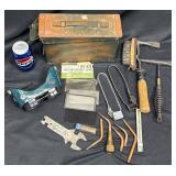 Metal Toolbox w Welding Tools & Supplies