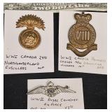WWI & WWII Canadian Military Badges