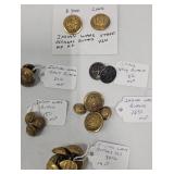 Antique Indian Wars & Vntg Navy Military Buttons