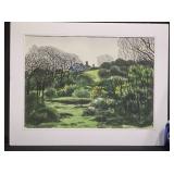 Original Nestled House Watercolor by Clive Davies