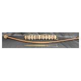 Vntg Traditional African San Bushman Bow, Quiver+