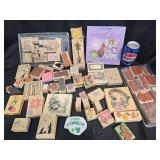 Wooden Block Paper Crafting Rubber Stamps