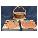 3 Handcrafted Australian Spiral Wood Bowls