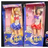 2 Sailor Moon Adventure Dolls - Moon & Mars