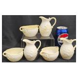 3 Belleek Porcelain Creamer & Sugar Bowl Sets