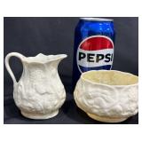 Belleek Porcelain Lotus Creamer & Sugar Set