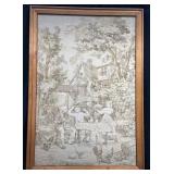French Country Scene Jacquard Woven Tapestry