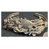 Kabana Sterling Bracelet w Fish & Coral Motif