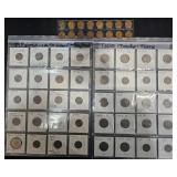 55 Early Pennies, Indian, Wheat & Dollar Coin