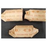 3 Rolls Unc 2024 Kennedy Half Dollar Coins