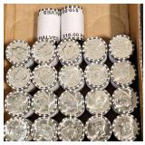 22 Rolls of Unc Kennedy Half Dollar Coins