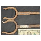2 Late 1700s-Early 1800s Riverboat Oar Locks