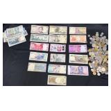 World Banknotes & Coins Collection