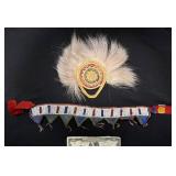 Alaskan Yupik Eskimo Dance Fan & Headband