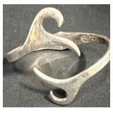Sterling Silver Modernist Cuff Bracelet