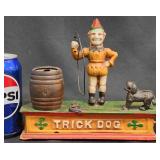 Vintage Cast Iron Trick Dog Mechanical Coin Bank