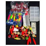 Fishing Bobbers, Floats & Accessories Lot