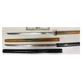 2 Small Japanese Katana Letter Openers