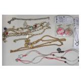 Charm Necklaces & Bracelet w New, Signed