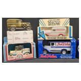4 Diecast Model Trucks Coin Banks - ERTL+