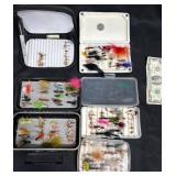 Fly Fishing Boxes w Assorted Flies