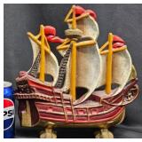 Vintage Hubley Cast Iron Spanish Galleon