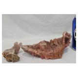 2 Moroccan Berber Quartz Specimens w Drusy