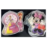 Vntg Wilton Girl's Cake Pans - Barbie, Minnie+