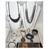 Rhinestone & Crystal Jewelry Lot- Many Signed, Vtg
