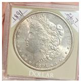 1891 US Morgan Silver Dollar