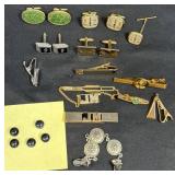 Men's Vintage Cufflinks & Tie Clips Jewelry