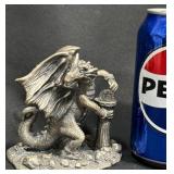 The Mighty Dragon Pewter Dragon Figurine