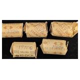 5 Rolls of Kennedy Half Dollars - 1970's-1990's