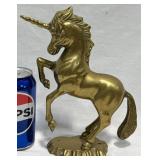 Heavy Solid Brass Unicorn Figurine