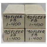4 Boxes 1990 Fleer Football Cards 1-400