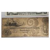 1849 Cochituate Bank $2 Bankï¿½Note