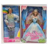 Ken Rainbow Prince & Sleeping Beauty Barbie Dolls