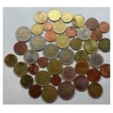 European Coins w Various Denominations