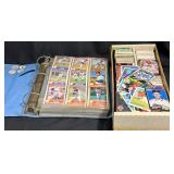 Binder & Box w Assorted Baseball Cards