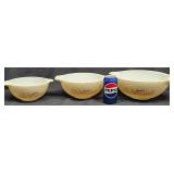 3 Vntg Pyrex Forest Fancies Mixing Bowls