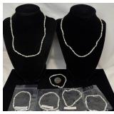 2 Cultured Pearl Necklaces & 5 Bracelets