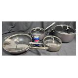All-Clad Induction Cookware Set w Glass Lids