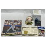 Will Clark Signed Baseball w COA, Cards +